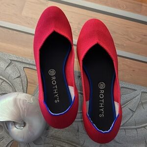 ROTHY’S The Flat - red round toe ballet flat